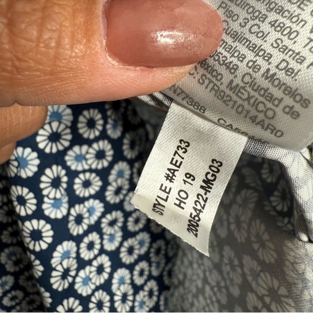 NEW‎ J. Crew Stretch Secret Wash Shirt In Floral Print Organic Cotton Size Small - Picture 5 of 11